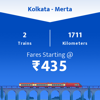 Kolkata To Merta Trains